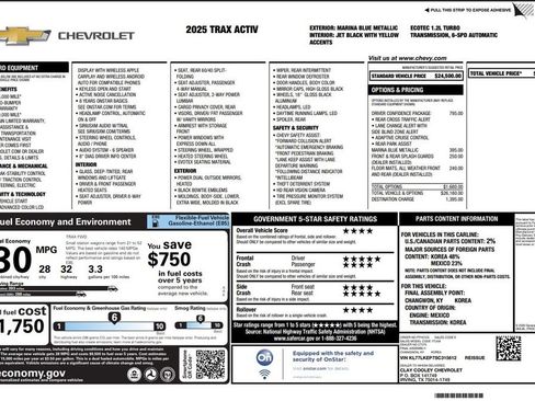 Used 2025 Chevrolet Trax ACTIV w/ Driver Confidence Package image 3