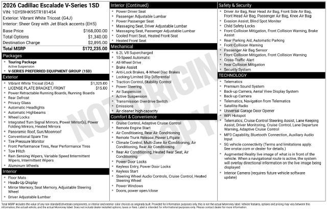 Certified 2026 Cadillac Escalade V AWD/4WD image 34