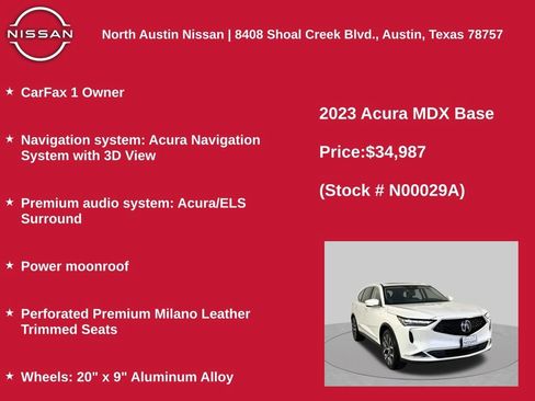 Used 2023 Acura MDX SH-AWD w/ Technology Package image 11
