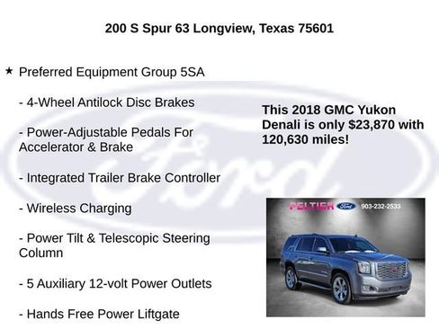Used 2018 GMC Yukon Denali w/ Open Road Package image 10