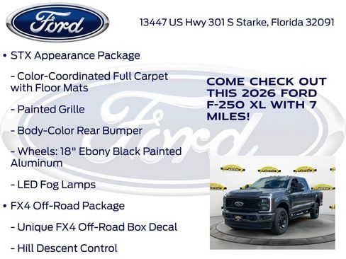 New 2026 Ford F250 XL w/ STX Appearance Package image 15