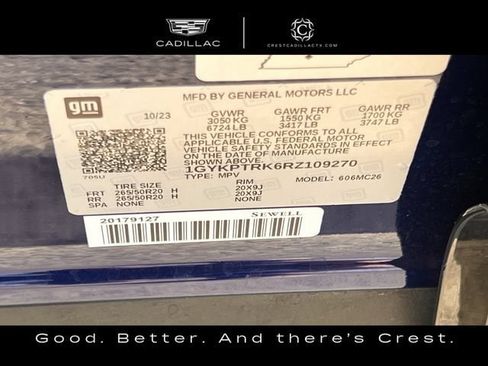 Certified 2024 Cadillac Lyriq Sport w/ LPO, Floor Liner Package RWD image 33