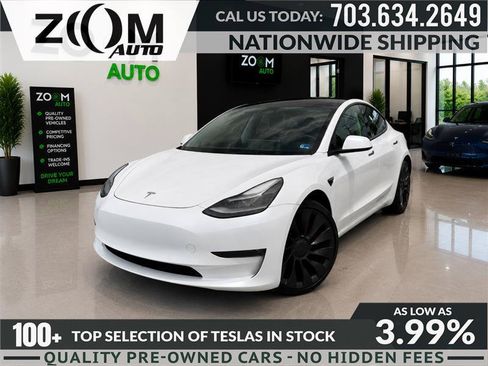 Used 2022 Tesla Model 3 Performance AWD/4WD image 1