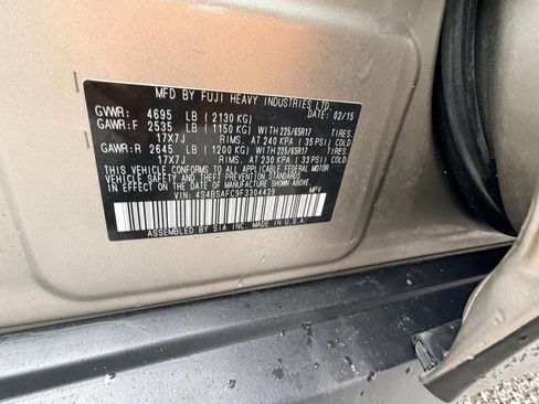 Used 2015 Subaru Outback 2.5i Premium image 8