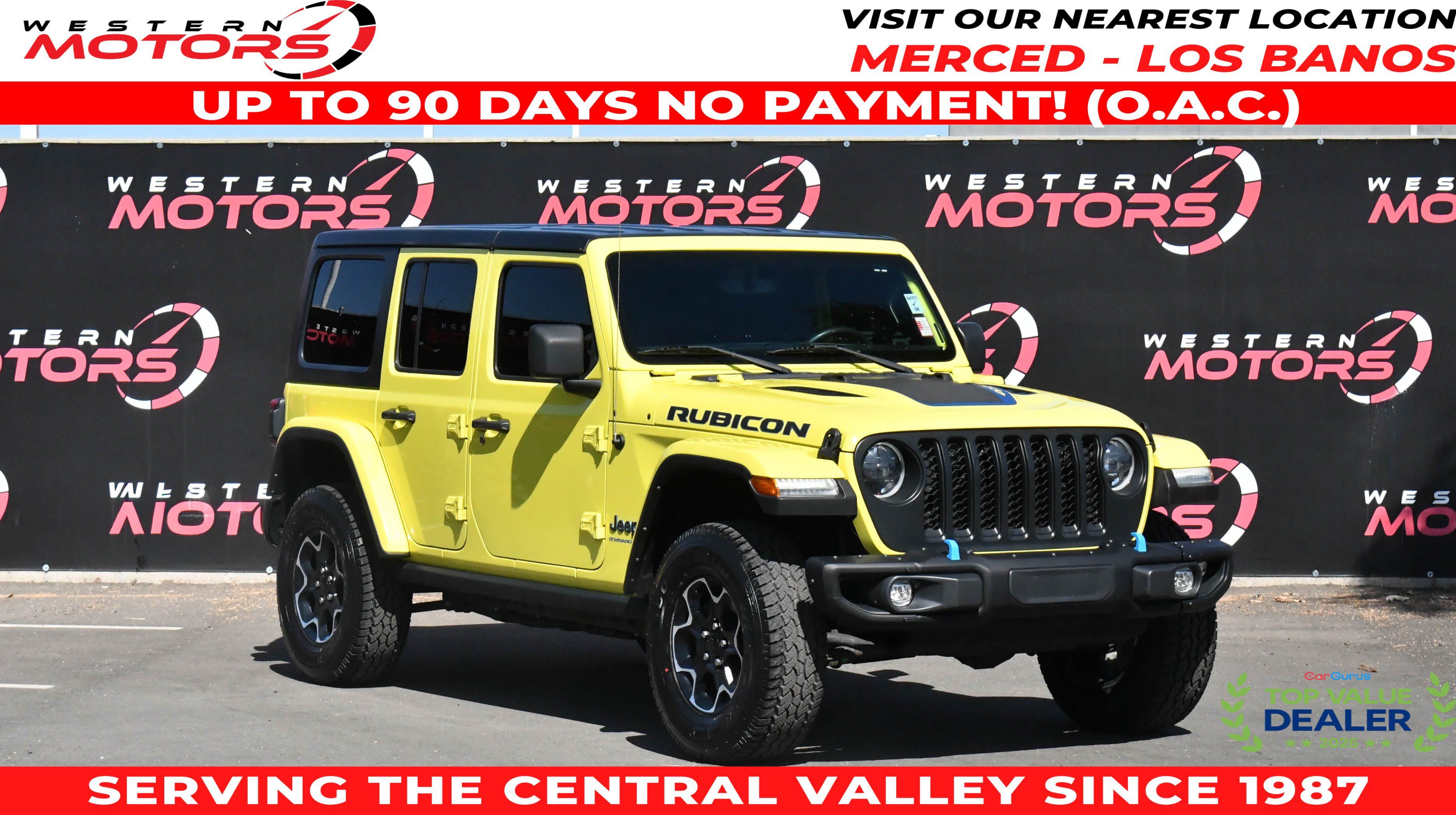 Used 2023 Jeep Wrangler Unlimited Rubicon 4xe w/ Steel Bumper Group AWD/4WD image 1