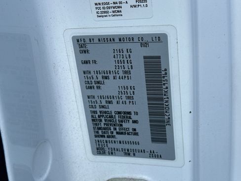 Used 2021 Nissan NV200 S w/ Back Door Glass Package FWD image 27