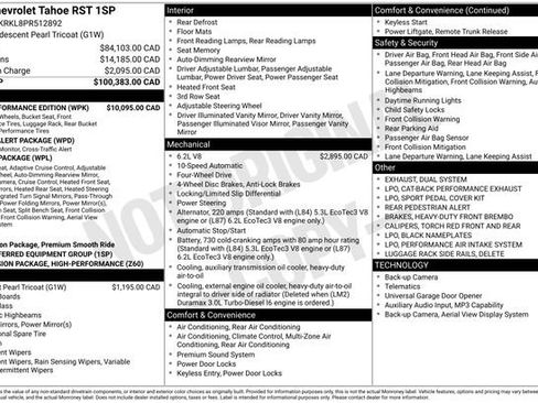 Used 2023 Chevrolet Tahoe RST w/ RST Performance Edition AWD/4WD image 13
