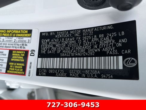 Used 2022 Lexus ES 350 F Sport w/ Accessory Package 2 image 28