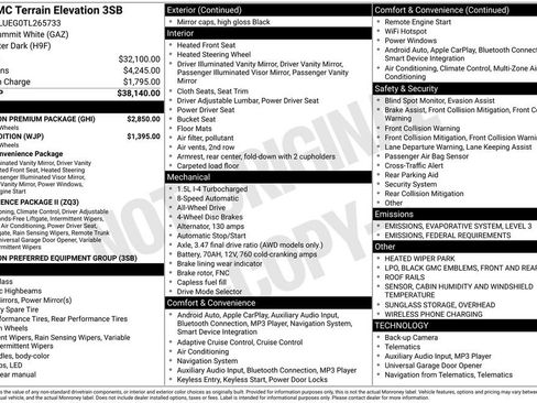New 2026 GMC Terrain Elevation w/ Elevation Premium Package image 36