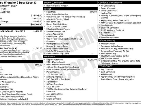 New 2026 Jeep Wrangler Sport AWD/4WD image 5