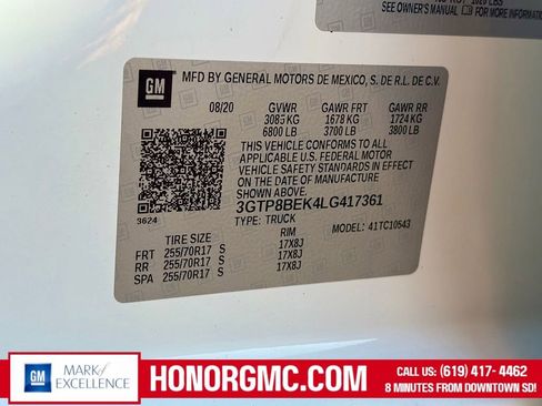 Used 2020 GMC Sierra 1500 SLE w/ SLE Value Package RWD image 33