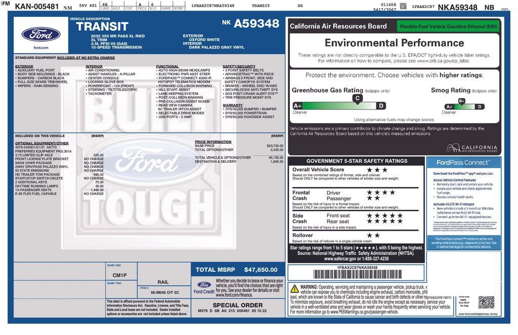 Used 2022 Ford Transit 350 XL RWD image 9