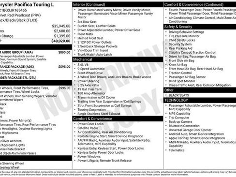 Used 2018 Chrysler Pacifica Touring-L w/ Premium Audio Group image 36