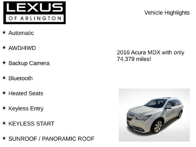 Used 2016 Acura MDX SH-AWD image 7