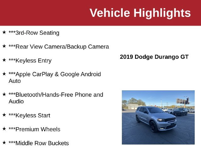 Used 2019 Dodge Durango GT w/ Blacktop Package AWD/4WD image 10