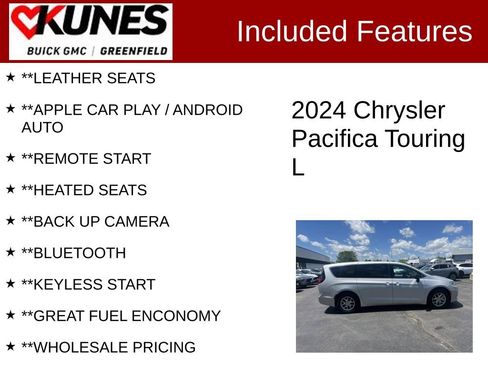 Used 2024 Chrysler Pacifica Touring-L FWD image 2