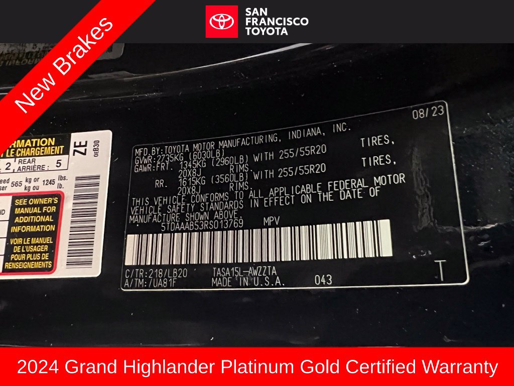 Certified 2024 Toyota Grand Highlander AWD image 42