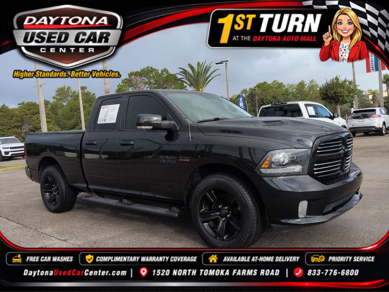 Used 2017 RAM 1500 Sport w/ Black Ram 1500 Sport Group RWD image 1