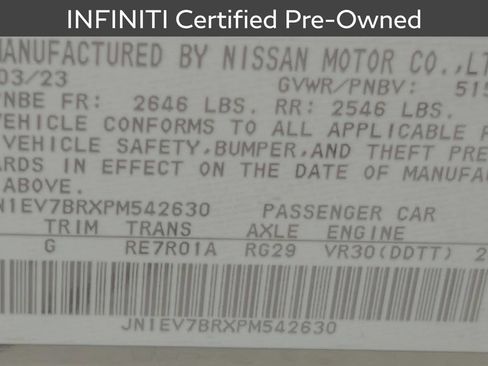 Certified 2023 INFINITI Q50 Luxe w/ Cargo Package AWD/4WD image 31