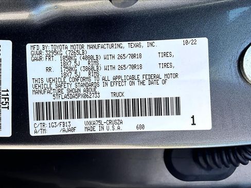 Used 2023 Toyota Tundra SR5 w/ TRD Off-Road Package AWD/4WD image 37