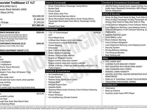 Certified 2023 Chevrolet TrailBlazer LT w/ Convenience Package image 3