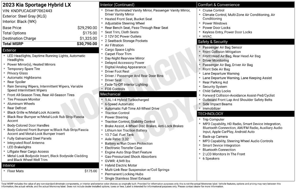 Certified 2023 Kia Sportage LX AWD/4WD image 31