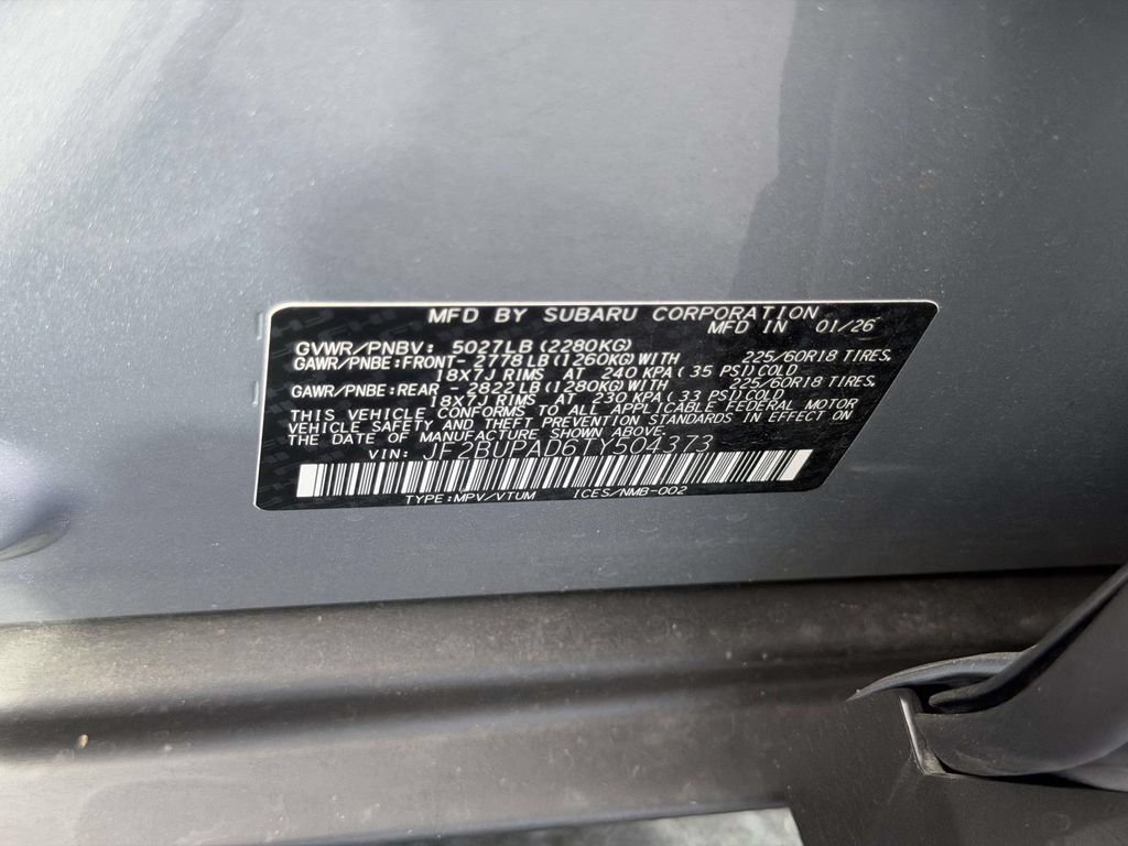 Certified 2026 Subaru Outback Premium AWD/4WD image 27