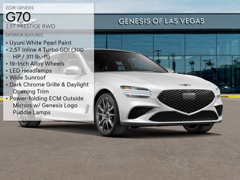 Certified 2026 Genesis G70 2.5T Prestige RWD image 3