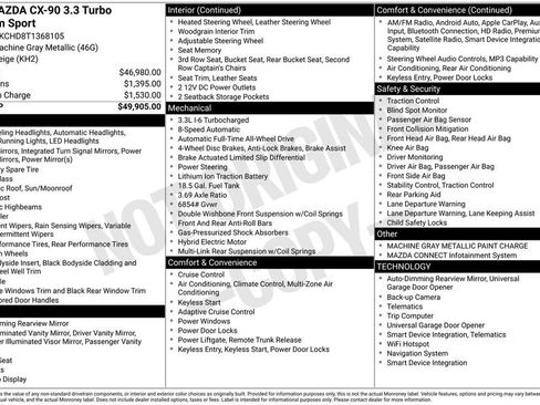 New 2026 MAZDA CX-90 3.3 Turbo w/ Premium Sport Pkg image 3