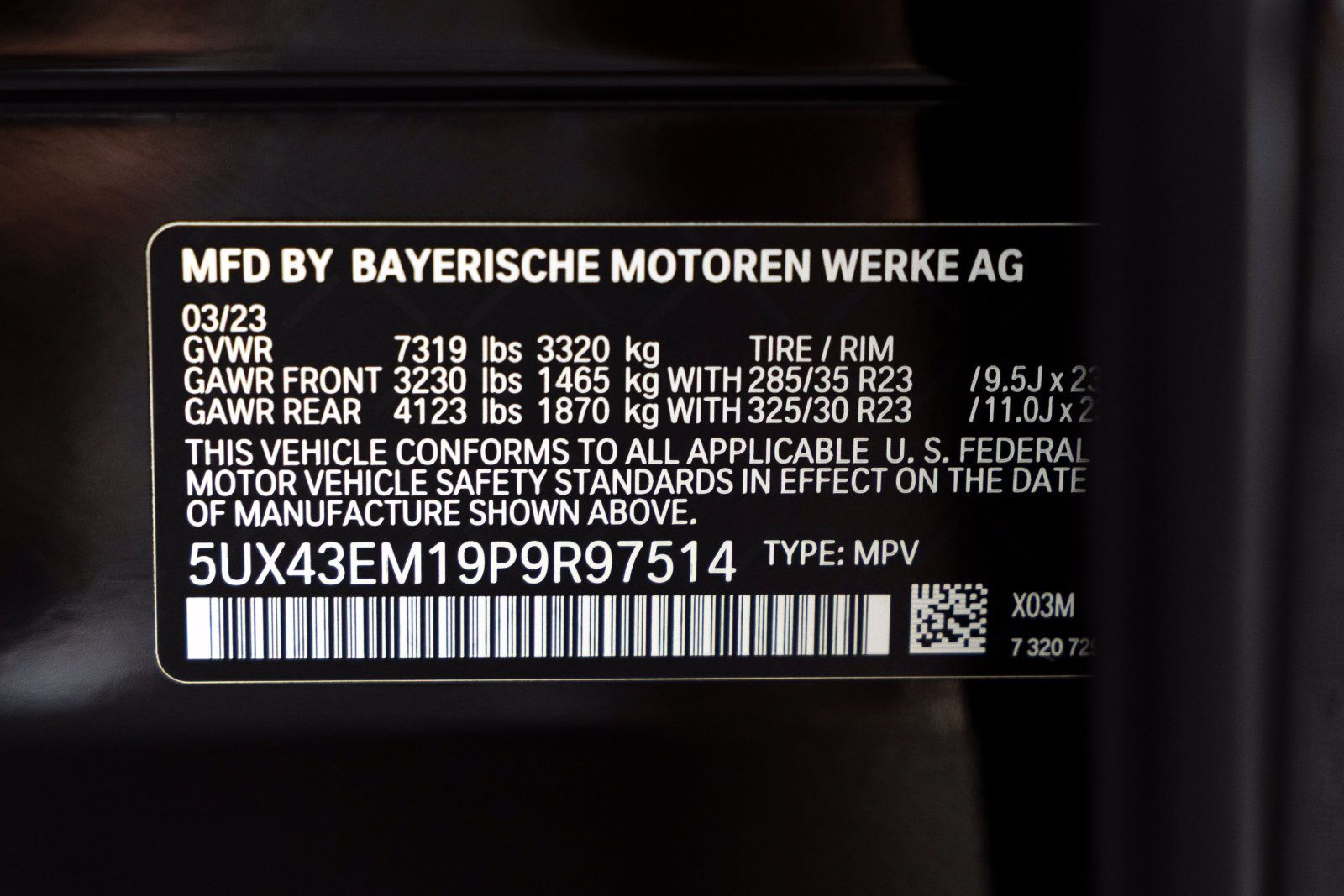Certified 2023 BMW ALPINA XB7 AWD/4WD image 44