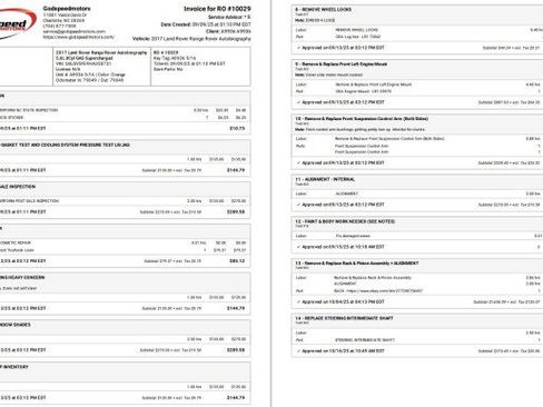 Used 2017 Land Rover Range Rover Long Wheelbase Autobiography image 8