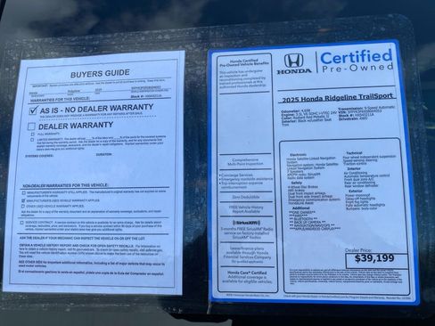 Certified 2025 Honda Ridgeline TrailSport image 37