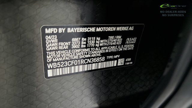 Used 2024 BMW iX xDrive50 w/ Sport Package AWD/4WD image 80