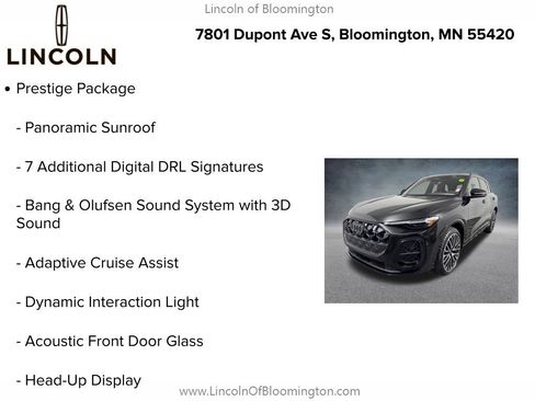 Used 2025 Audi SQ5 Prestige w/ Prestige Package AWD/4WD image 9