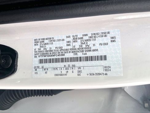 Used 2022 Ford F150 Lariat w/ Max Trailer Tow Package image 27