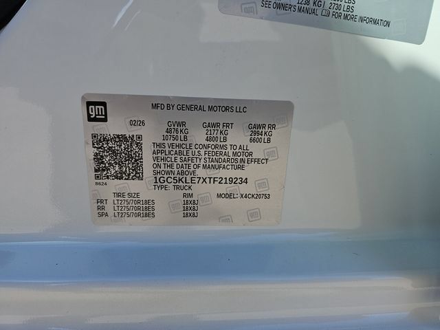 New 2026 Chevrolet Silverado 2500 W/T w/ WT/CX Safety Package AWD/4WD image 33