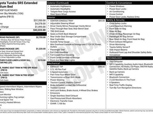 Used 2018 Toyota Tundra SR5 w/ TRD Off Road Package image 2