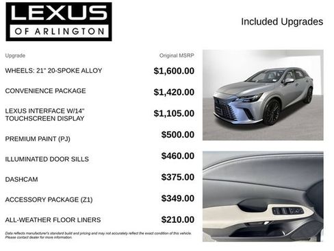 Used 2026 Lexus RX 350 Premium w/ Convenience Package AWD/4WD image 4