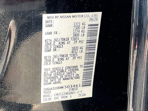 Used 2021 Nissan Titan SV w/ SV Convenience Package image 32