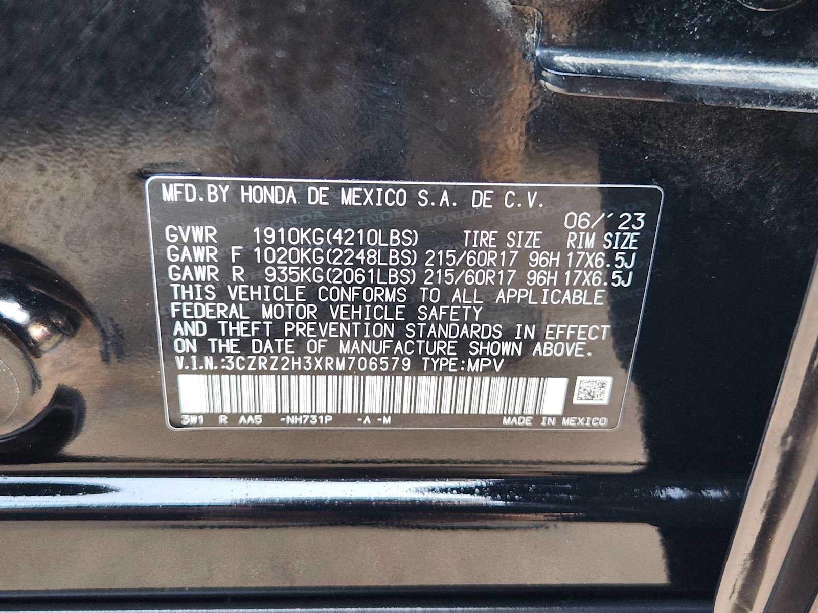 Certified 2024 Honda HR-V LX image 32