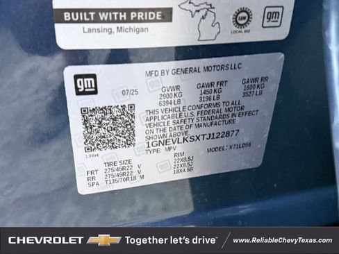 Used 2026 Chevrolet Traverse RS w/ LPO, Floor Liner Package AWD/4WD image 37