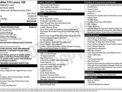 Used 2023 Cadillac CT5 Luxury w/ Sun And Sound Package image 5