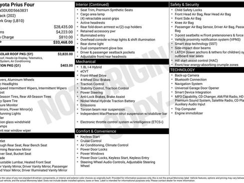 Used 2013 Toyota Prius Four w/ Deluxe Solar Roof Pkg FWD image 6