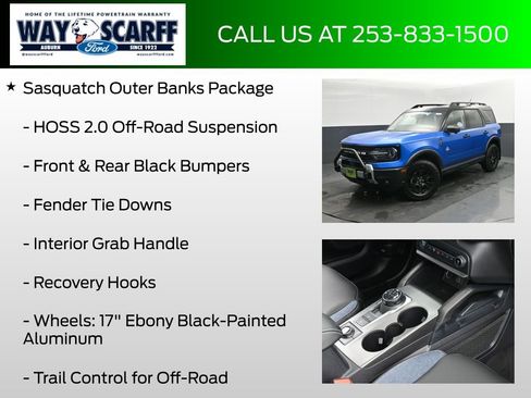 New 2025 Ford Bronco Sport Outer Banks w/ Sasquatch Outer Banks Package image 12