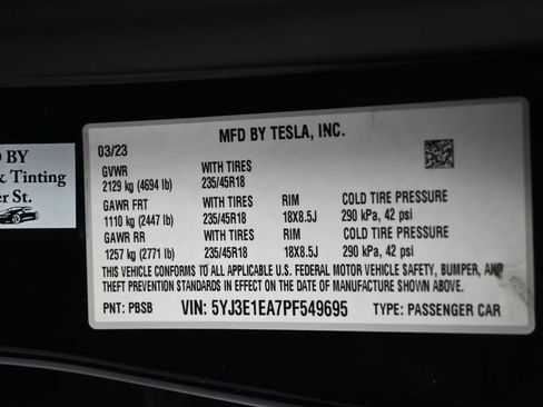 Used 2023 Tesla Model 3 Standard Range RWD image 7