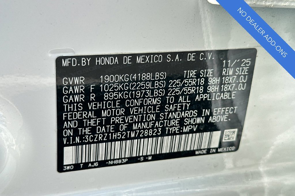 Certified 2026 Honda HR-V Sport image 33