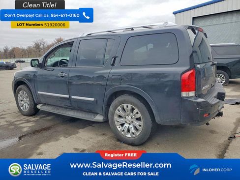Used 2015 Nissan Armada Platinum w/ 2nd Row Captain Seat Package AWD/4WD image 3