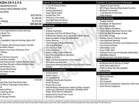 Certified 2023 MAZDA CX-5 AWD 2.5 S image 38