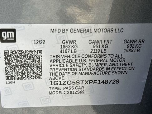 Certified 2023 Chevrolet Malibu RS w/ Driver Confidence Package image 33