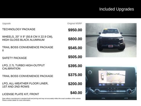 Used 2023 Chevrolet Colorado Trail Boss w/ Technology Package AWD/4WD image 34